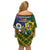 South Africa And United States Rugby Family Matching Off Shoulder Short Dress and Hawaiian Shirt 2023 Springboks Combine Eagles - Wonder Print Shop