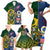 South Africa And United States Rugby Family Matching Short Sleeve Bodycon Dress and Hawaiian Shirt 2023 Springboks Combine Eagles - Wonder Print Shop