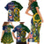 South Africa And United States Rugby Family Matching Short Sleeve Bodycon Dress and Hawaiian Shirt 2023 Springboks Combine Eagles - Wonder Print Shop