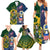 South Africa And United States Rugby Family Matching Summer Maxi Dress and Hawaiian Shirt 2023 Springboks Combine Eagles - Wonder Print Shop