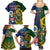 South Africa And United States Rugby Family Matching Summer Maxi Dress and Hawaiian Shirt 2023 Springboks Combine Eagles - Wonder Print Shop