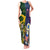 South Africa And United States Rugby Family Matching Tank Maxi Dress and Hawaiian Shirt 2023 Springboks Combine Eagles - Wonder Print Shop