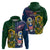 South Africa And United States Rugby Hoodie 2023 Springboks Combine Eagles - Wonder Print Shop