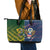 South Africa And United States Rugby Leather Tote Bag 2023 Springboks Combine Eagles - Wonder Print Shop