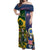 South Africa And United States Rugby Off Shoulder Maxi Dress 2023 Springboks Combine Eagles - Wonder Print Shop