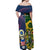 South Africa And United States Rugby Off Shoulder Maxi Dress 2023 Springboks Combine Eagles - Wonder Print Shop