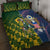 South Africa And United States Rugby Quilt Bed Set 2023 Springboks Combine Eagles - Wonder Print Shop