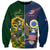 South Africa And United States Rugby Sweatshirt 2023 Springboks Combine Eagles - Wonder Print Shop