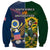 South Africa And United States Rugby Sweatshirt 2023 Springboks Combine Eagles - Wonder Print Shop