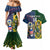 Custom South Africa And United States Rugby Couples Matching Mermaid Dress and Hawaiian Shirt 2023 Springboks Combine Eagles - Wonder Print Shop