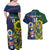 Custom South Africa And United States Rugby Couples Matching Off Shoulder Maxi Dress and Hawaiian Shirt 2023 Springboks Combine Eagles - Wonder Print Shop