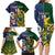 Custom South Africa And United States Rugby Family Matching Long Sleeve Bodycon Dress and Hawaiian Shirt 2023 Springboks Combine Eagles - Wonder Print Shop