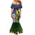 Custom South Africa And United States Rugby Family Matching Mermaid Dress and Hawaiian Shirt 2023 Springboks Combine Eagles - Wonder Print Shop