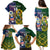 Custom South Africa And United States Rugby Family Matching Puletasi Dress and Hawaiian Shirt 2023 Springboks Combine Eagles - Wonder Print Shop