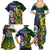 Custom South Africa And United States Rugby Family Matching Summer Maxi Dress and Hawaiian Shirt 2023 Springboks Combine Eagles - Wonder Print Shop