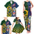 Custom South Africa And United States Rugby Family Matching Tank Maxi Dress and Hawaiian Shirt 2023 Springboks Combine Eagles - Wonder Print Shop