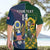 Custom South Africa And United States Rugby Hawaiian Shirt 2023 Springboks Combine Eagles - Wonder Print Shop