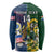 Custom South Africa And United States Rugby Long Sleeve Shirt 2023 Springboks Combine Eagles - Wonder Print Shop