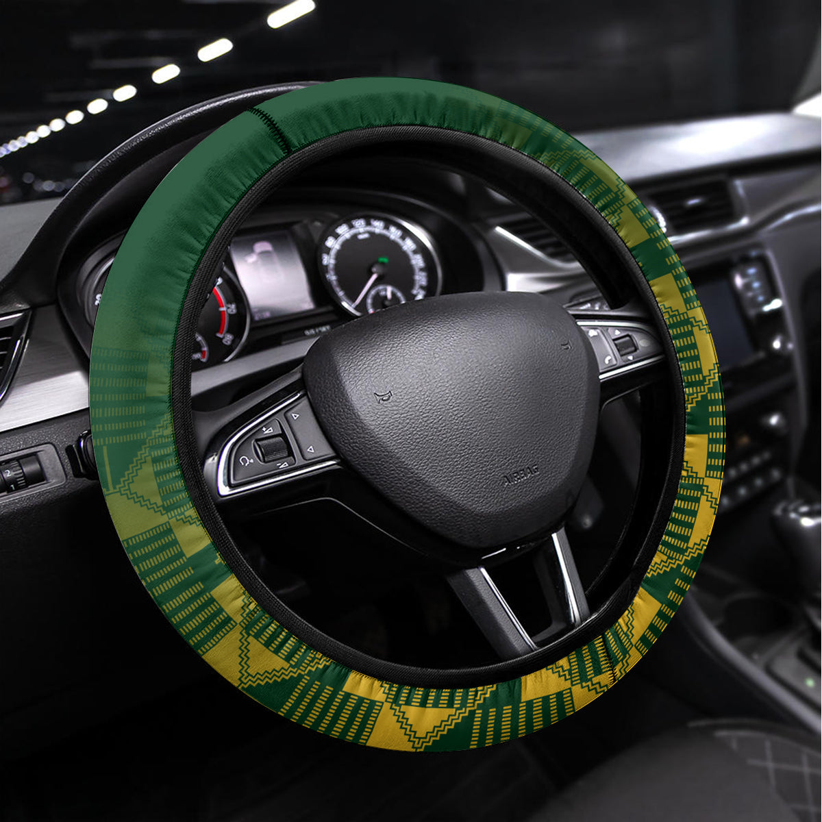 South Africa And United States Rugby Steering Wheel Cover 2023 Springboks Combine Eagles - Wonder Print Shop