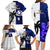 Fiji And Scotland Rugby Family Matching Long Sleeve Bodycon Dress and Hawaiian Shirt Fijian Tapa Pattern With Thistle - Wonder Print Shop