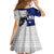 Fiji And Scotland Rugby Family Matching Off Shoulder Short Dress and Hawaiian Shirt Fijian Tapa Pattern With Thistle - Wonder Print Shop