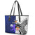 Fiji And Scotland Rugby Leather Tote Bag Fijian Tapa Pattern With Thistle - Wonder Print Shop