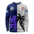 Fiji And Scotland Rugby Long Sleeve Shirt Fijian Tapa Pattern With Thistle - Wonder Print Shop