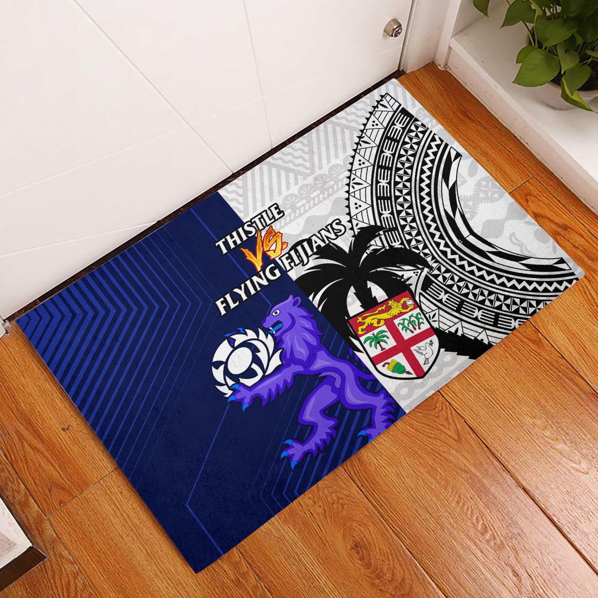 fiji-and-scotland-rugby-rubber-doormat-fijian-tapa-pattern-with-thistle