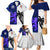 Custom Fiji And Scotland Rugby Family Matching Mermaid Dress and Hawaiian Shirt Fijian Tapa Pattern With Thistle - Wonder Print Shop