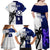 Custom Fiji And Scotland Rugby Family Matching Off Shoulder Maxi Dress and Hawaiian Shirt Fijian Tapa Pattern With Thistle - Wonder Print Shop