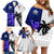 Custom Fiji And Scotland Rugby Family Matching Off Shoulder Short Dress and Hawaiian Shirt Fijian Tapa Pattern With Thistle - Wonder Print Shop