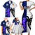 Custom Fiji And Scotland Rugby Family Matching Short Sleeve Bodycon Dress and Hawaiian Shirt Fijian Tapa Pattern With Thistle - Wonder Print Shop