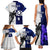 Custom Fiji And Scotland Rugby Family Matching Tank Maxi Dress and Hawaiian Shirt Fijian Tapa Pattern With Thistle - Wonder Print Shop