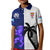 Custom Fiji And Scotland Rugby Kid Polo Shirt Fijian Tapa Pattern With Thistle - Wonder Print Shop