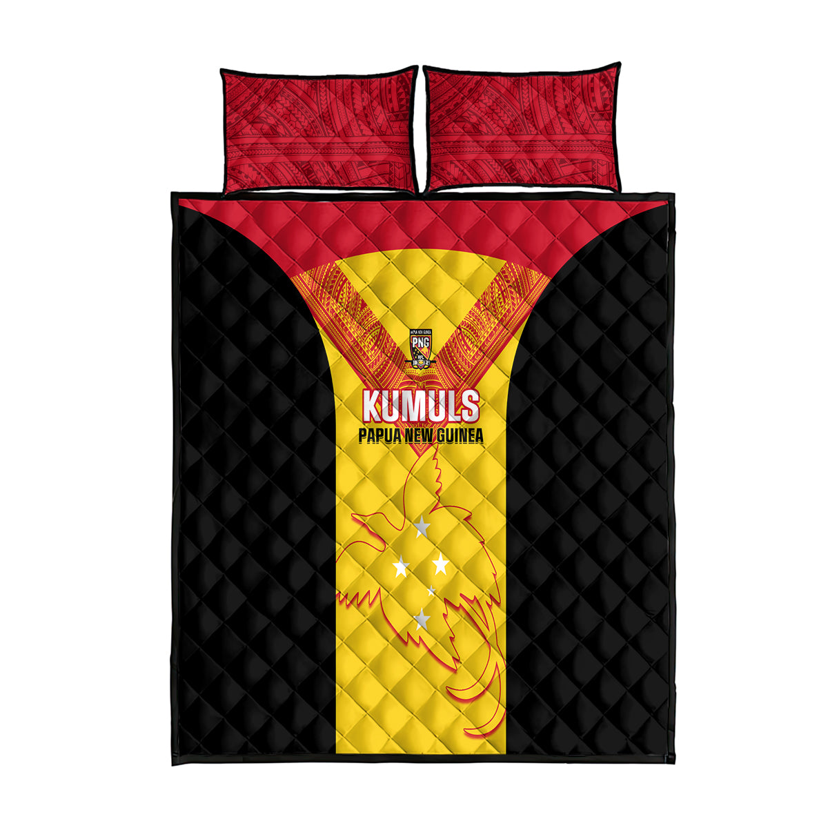 Papua New Guinea Rubgby Quilt Bed Set Pacific 2023 Go PNG Kumuls - Wonder Print Shop
