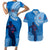 Custom Samoa Rugby Couples Matching Short Sleeve Bodycon Dress and Hawaiian Shirt Pacific 2023 Go Toa Samoa - Wonder Print Shop