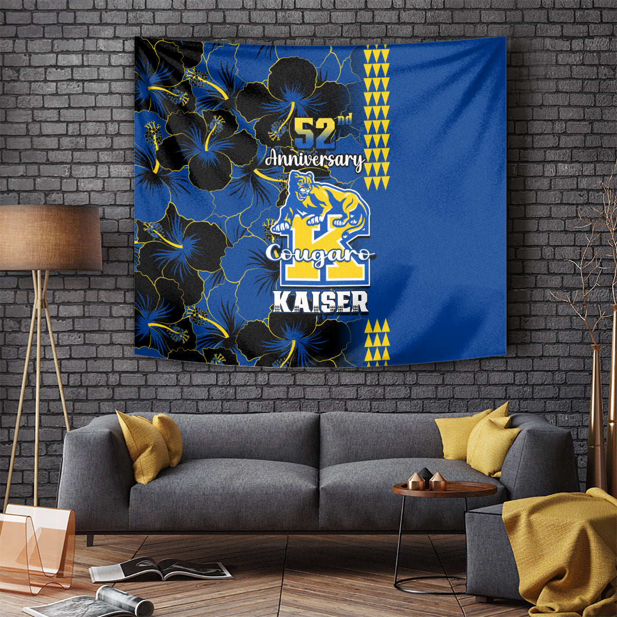 hawaii-kaiser-high-school-tapestry-kakau-mix-hibiscus-happy-52nd-anniversary