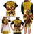 Mexico Panquetzaliztli Family Matching Long Sleeve Bodycon Dress and Hawaiian Shirt Huitzilopochtli - Aztec God of Sun and War