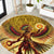 Mexico Panquetzaliztli Round Carpet Huitzilopochtli - Aztec God of Sun and War