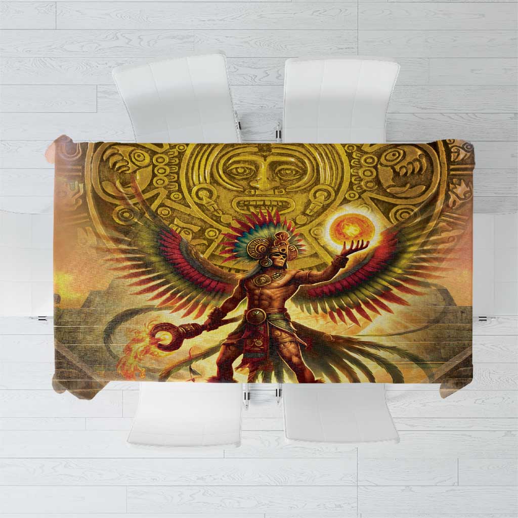 Mexico Panquetzaliztli Tablecloth Huitzilopochtli - Aztec God of Sun and War