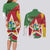 Personalized Suriname Independence Day Couples Matching Long Sleeve Bodycon Dress and Long Sleeve Button Shirt Coat Of Arms - Flag Style - Wonder Print Shop