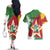 Personalized Suriname Independence Day Couples Matching Off The Shoulder Long Sleeve Dress and Hawaiian Shirt Coat Of Arms - Flag Style - Wonder Print Shop