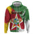 Personalized Suriname Independence Day Hoodie Coat Of Arms - Flag Style - Wonder Print Shop