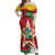 Personalized Suriname Independence Day Off Shoulder Maxi Dress Coat Of Arms - Flag Style - Wonder Print Shop