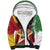 Personalized Suriname Independence Day Sherpa Hoodie Coat Of Arms - Flag Style - Wonder Print Shop