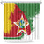 Personalized Suriname Independence Day Shower Curtain Coat Of Arms - Flag Style