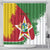 Personalized Suriname Independence Day Shower Curtain Coat Of Arms - Flag Style