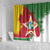 Personalized Suriname Independence Day Shower Curtain Coat Of Arms - Flag Style