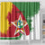 Personalized Suriname Independence Day Shower Curtain Coat Of Arms - Flag Style