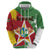 Personalized Suriname Independence Day Zip Hoodie Coat Of Arms - Flag Style - Wonder Print Shop